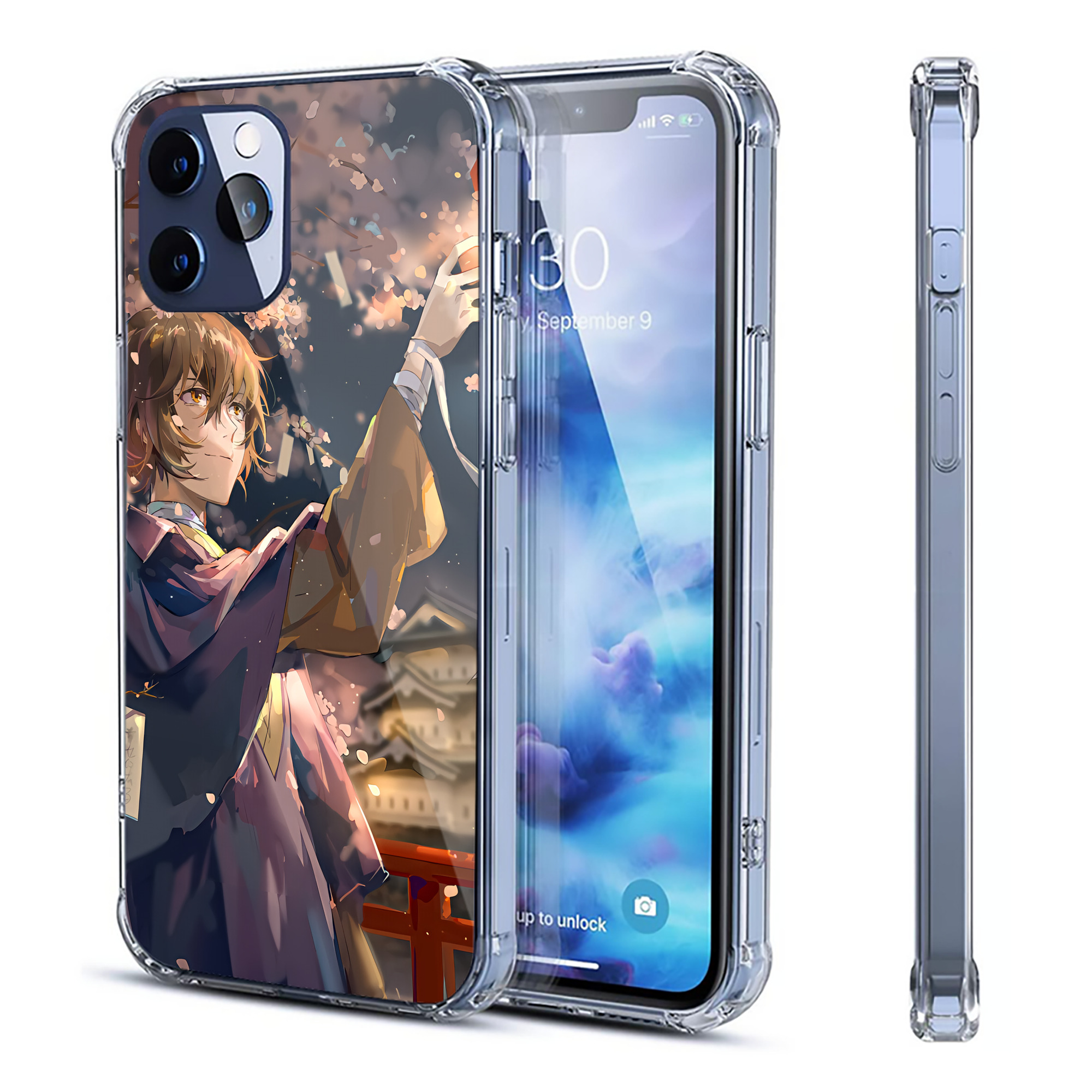 （画像用） 文豪ストレイドッグス Bungo Stray Dogs 【iPhone 12シリーズ対応】透明スマホケース（クリアソフトケース）